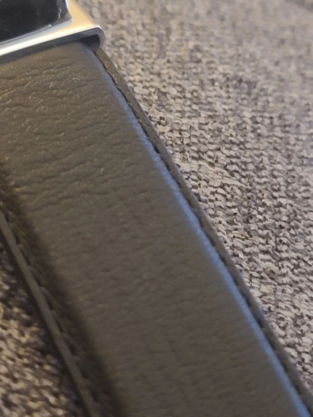 Valentino Silver Textured Buckle Kids Belt